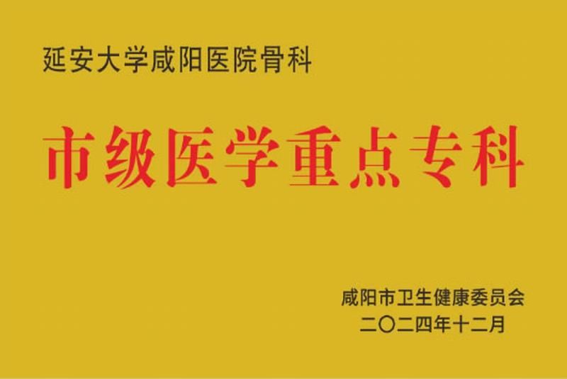 骨科市級(jí)醫(yī)學(xué)重點(diǎn)專科